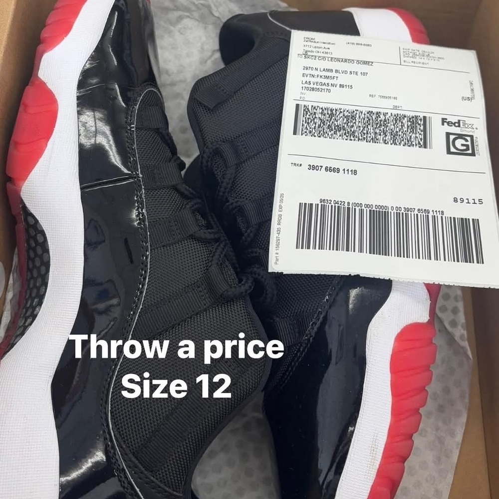 AUTHENTIC Jordan 11 Lows Breds